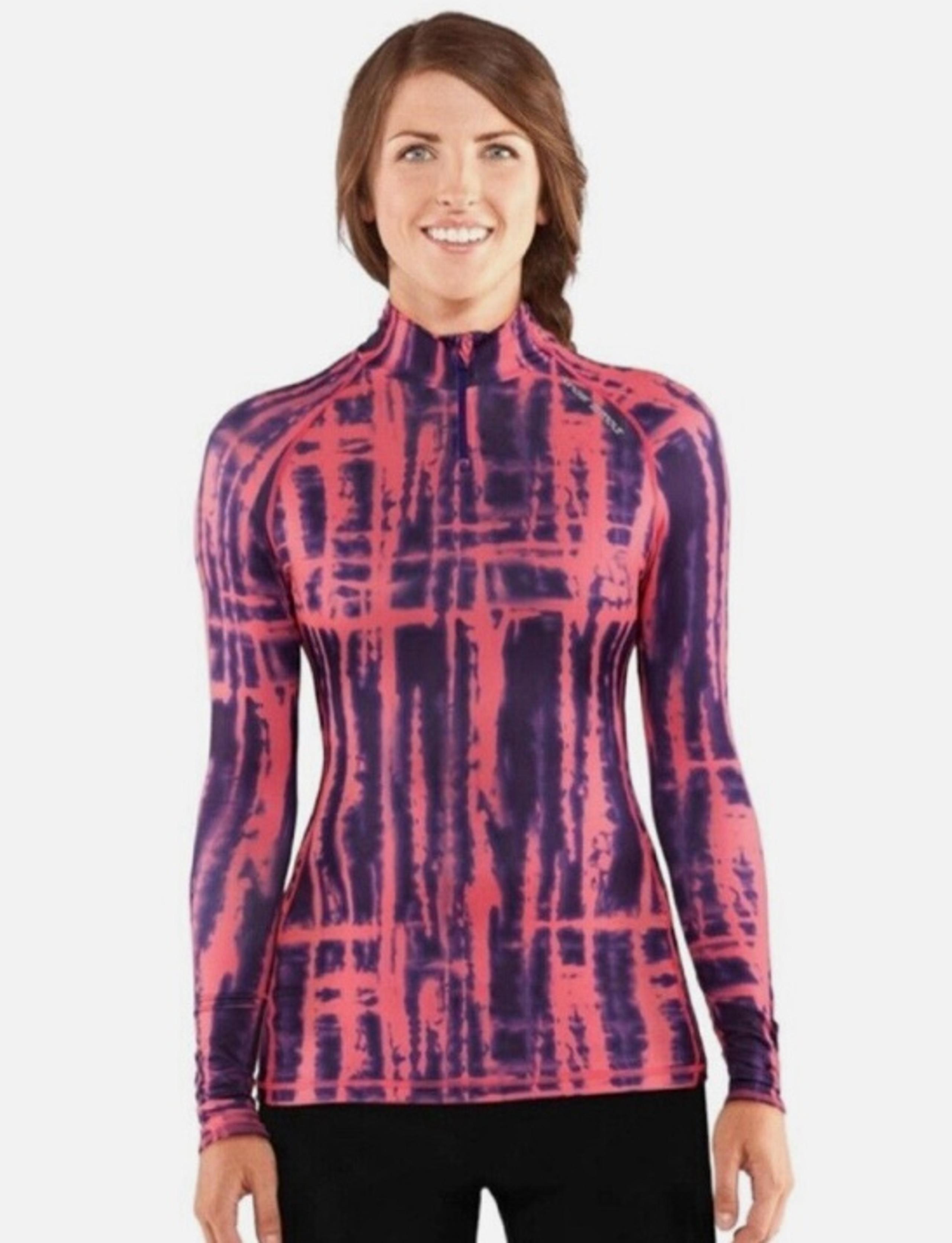 Under Armour ColdGear 1/4 Zip Long Sleeve Pullover Pink Purple Women’s XS