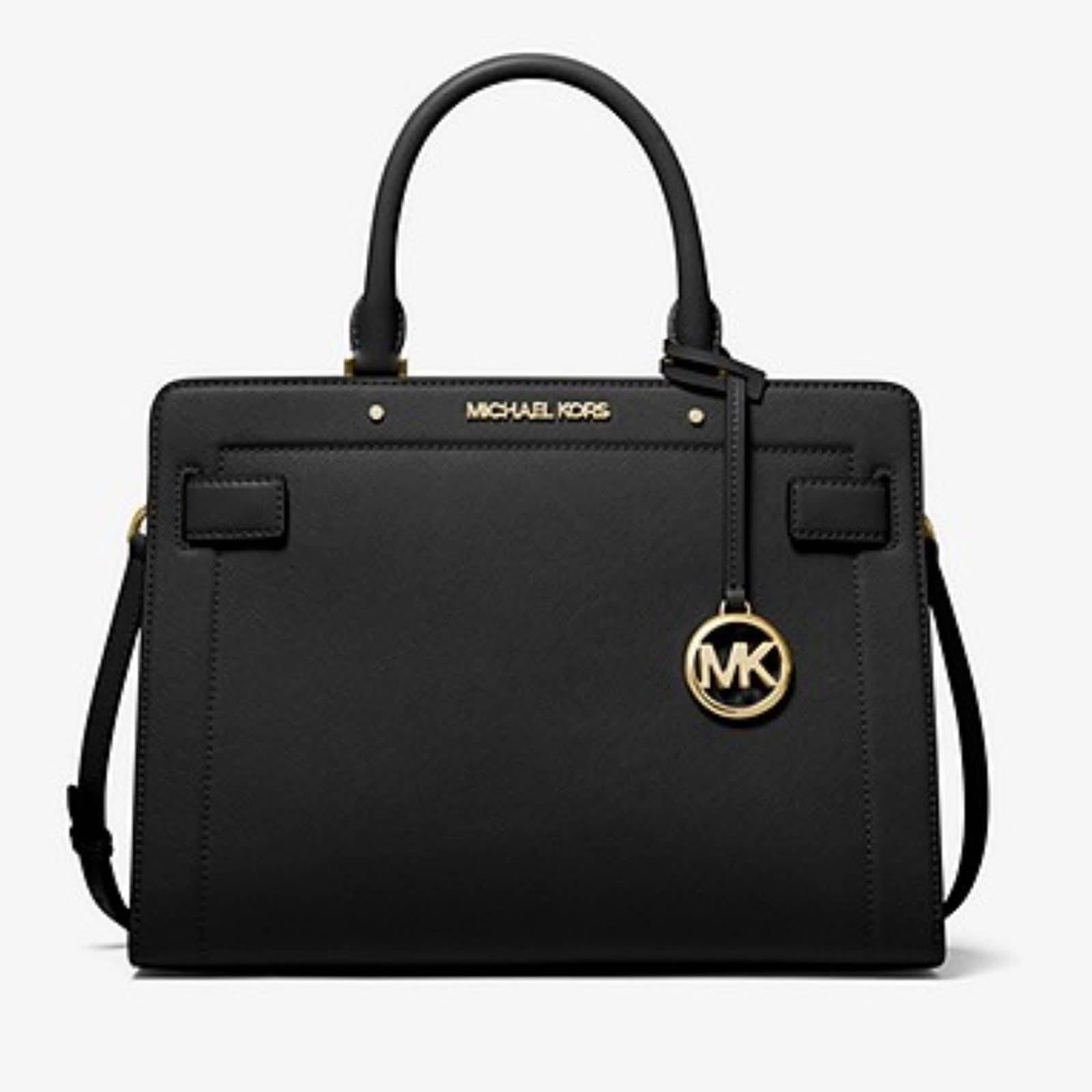NEW W/ TAGS Michael Kors Leather Satchel Black Bag Gift for Her