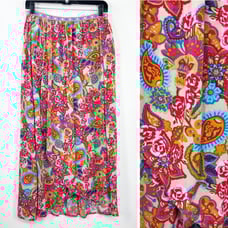 Rosalita McGee Skirt M Paisley Pink Maxi