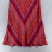 VTG David Warren Silk Dress Womens 12P Sleeveless Y2K 90s Chiffon Chevron Flowy