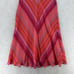 VTG David Warren Silk Dress Womens 12P Sleeveless Y2K 90s Chiffon Chevron Flowy