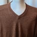 Men's Smartwool V-neck sweater - XL Brown with black specks
