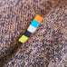 Men's Smartwool V-neck sweater - XL Brown with black specks