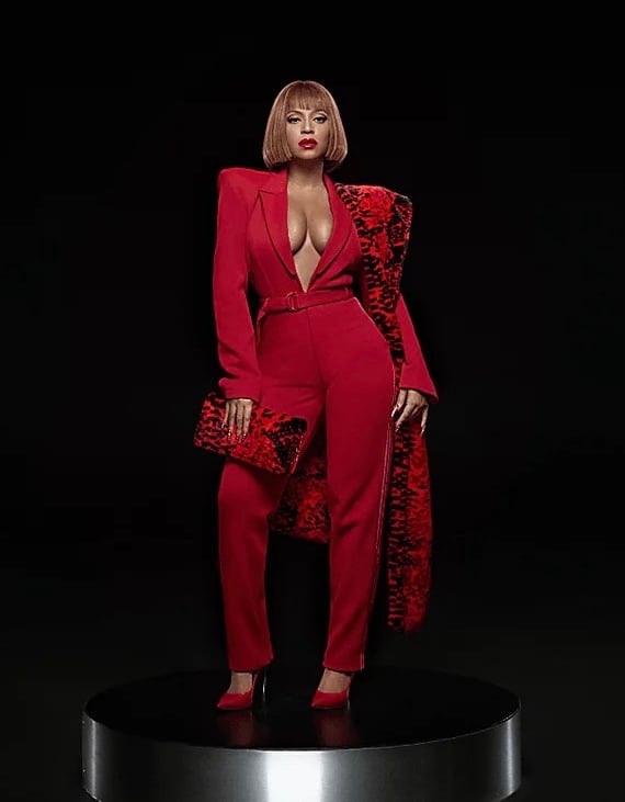 New Sz SM Women’s Adidas X Ivy Park Knit Red Jumpsuit Beyoncé HM5771