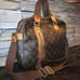 Authentic LOUIS VUITTON 1,270 Sac Bosphore Bag Large Monogram Leather Tote 2Way