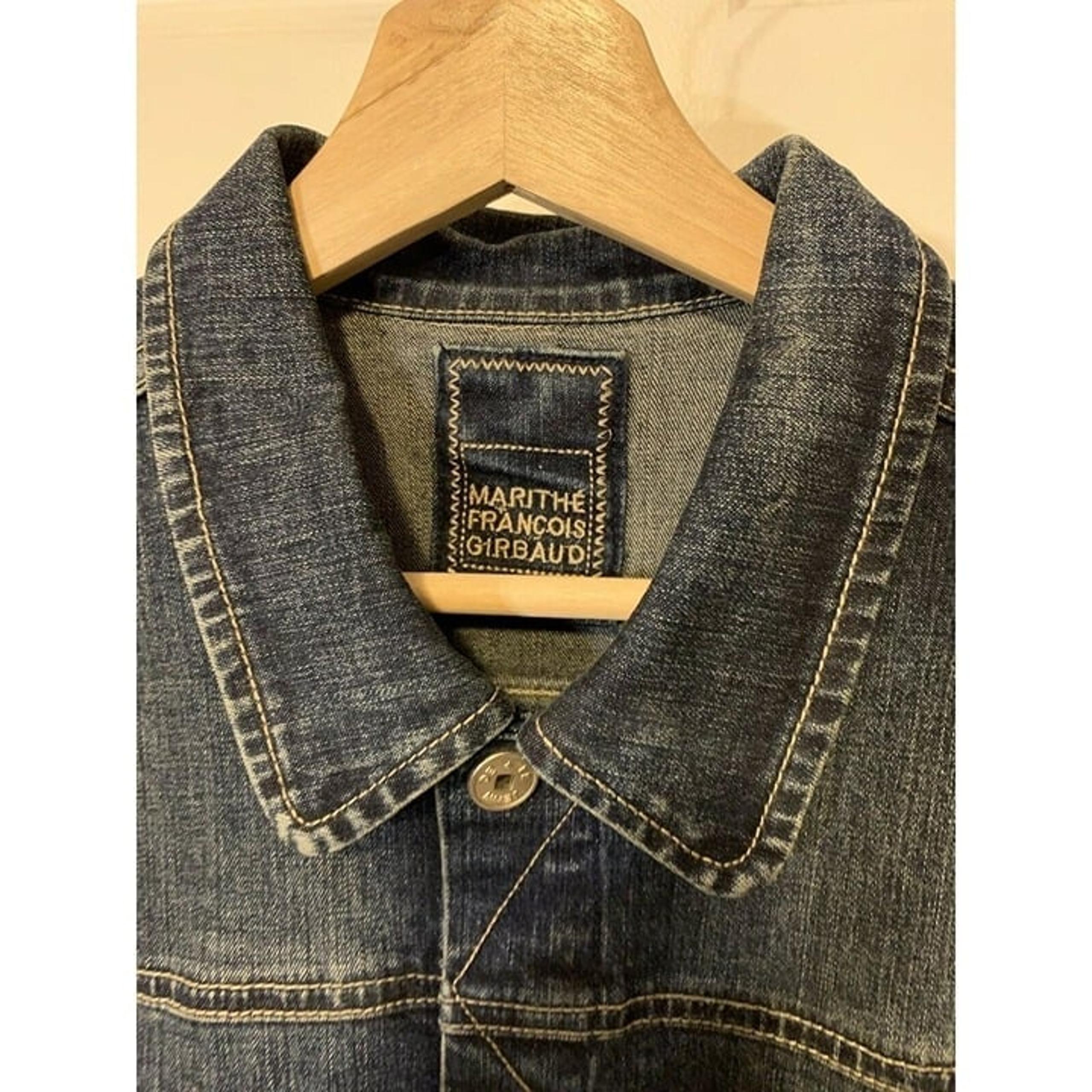 Marithe Francois Girbaud Denim jean Jacket, Blue Women Sz XL