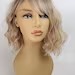 Wavy Rooted Blonde Bob Wig, Highlighted Blonde Wavy Wig
