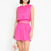 Kourt Askita Set Hot Pink Tank and Skort Linen Blend Outfit Size XS