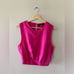 Kourt Askita Set Hot Pink Tank and Skort Linen Blend Outfit Size XS