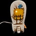 Vintage MCM Ceramic Stagecoach Night Light Lamp
