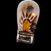 Vintage MCM Ceramic Stagecoach Night Light Lamp