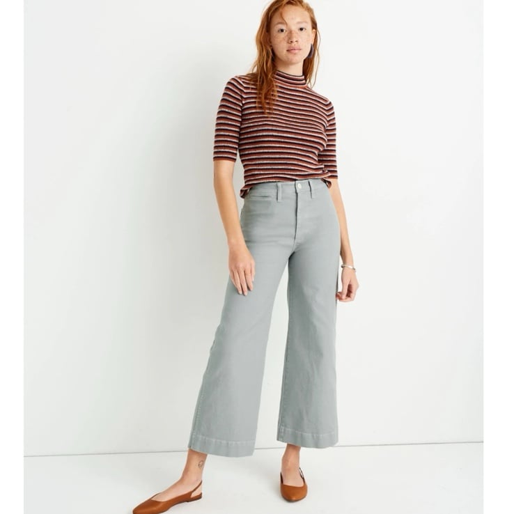 MADEWELL SLIM EMMETT WIDE-LEG CROP