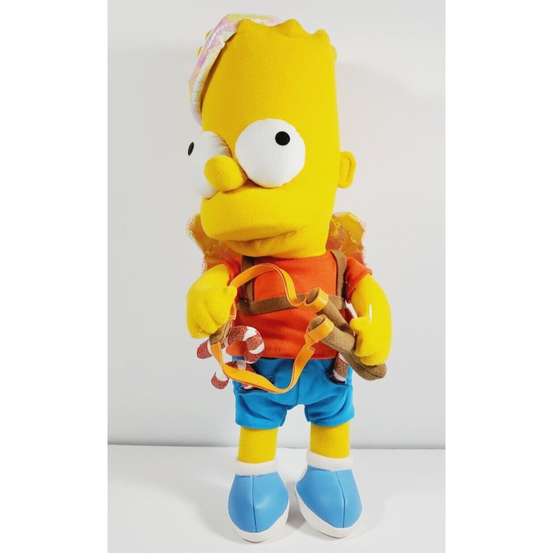 Christmas Holiday Angel Bart Simpson Sling Shot Plush 14 Applause New with Tags