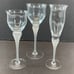 Mikasa 3 Sea Mist Frosted White Stem Wine Glass Champagne Replacements