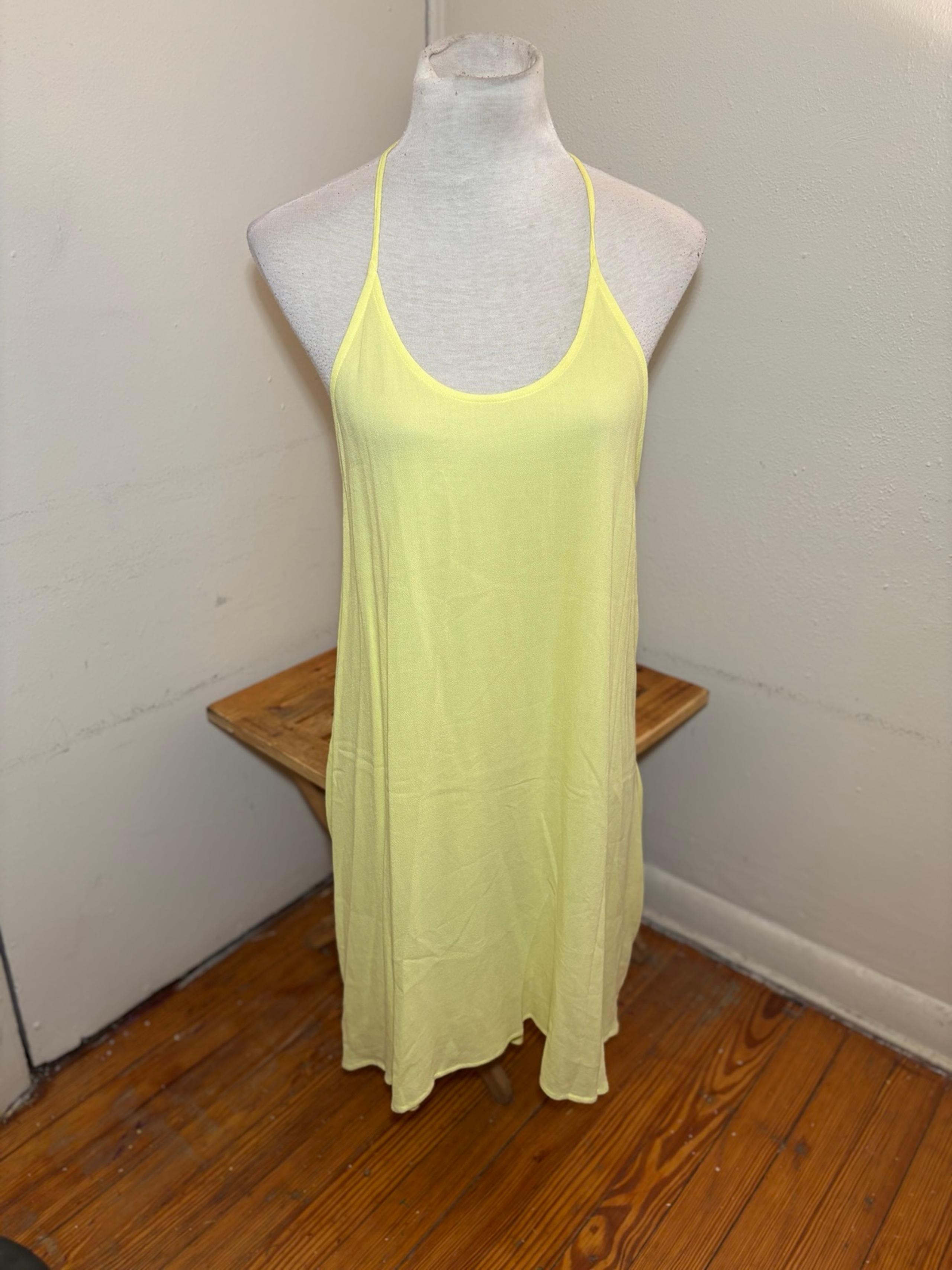 Lush Sleeveless Yellow Slip Dress Sleeveless Yellow Slip Dress - Lush