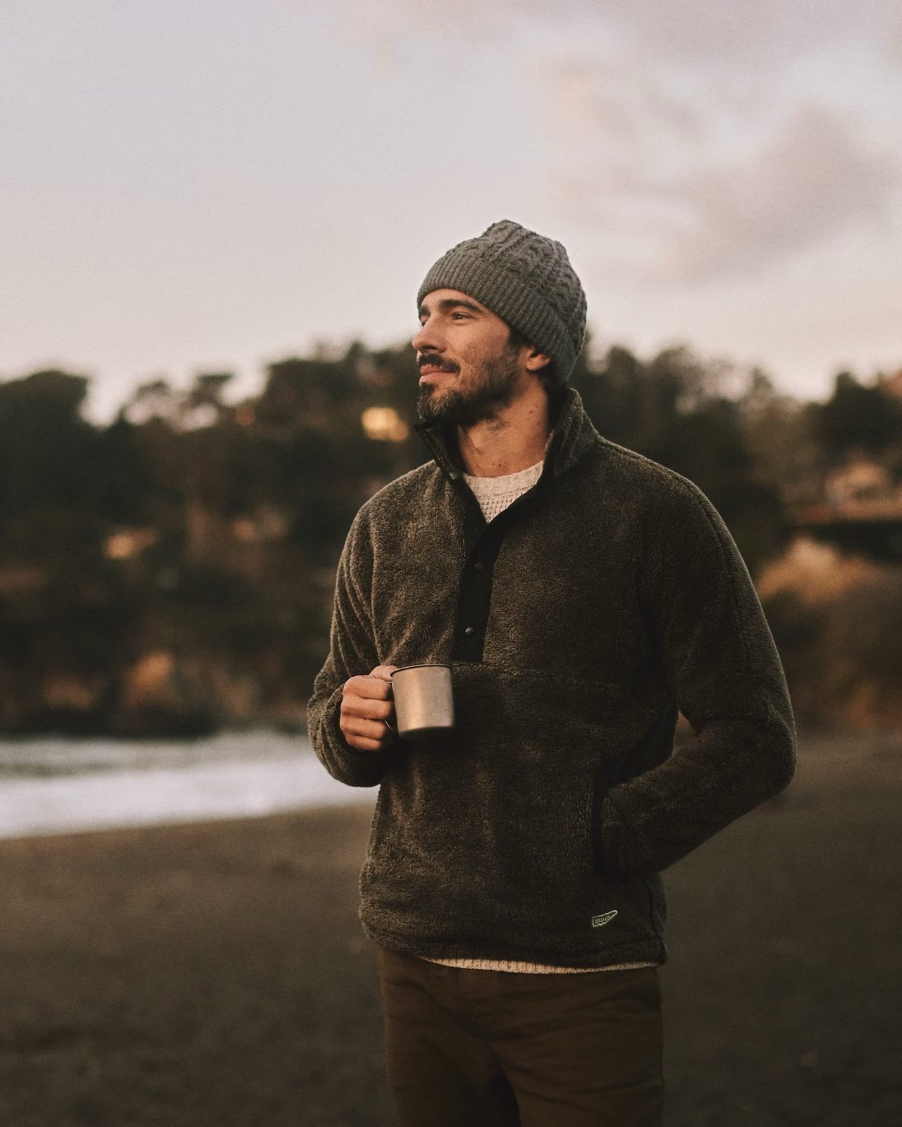 Wellen Fleece Snap Pullover