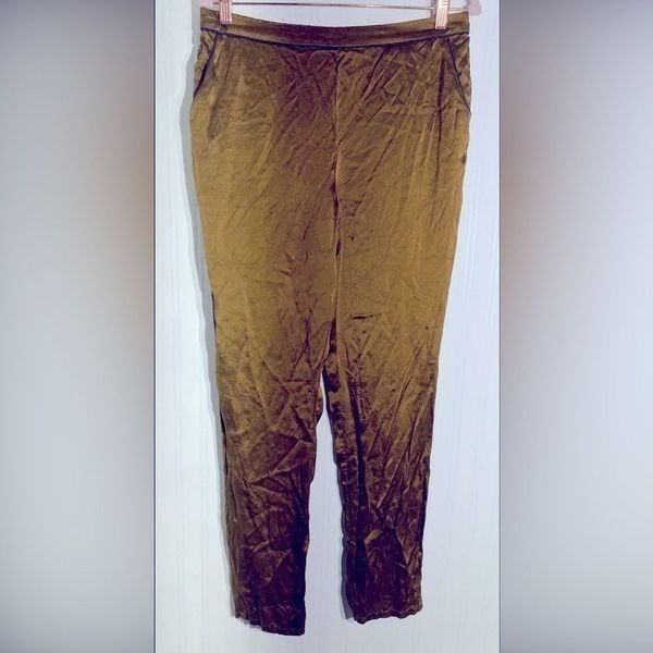Fleur du Mal 100% Silk Pants Sz L