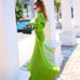 One Piece Knit Dress Long Dress Green Knit Dress Chic