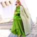 One Piece Knit Dress Long Dress Green Knit Dress Chic