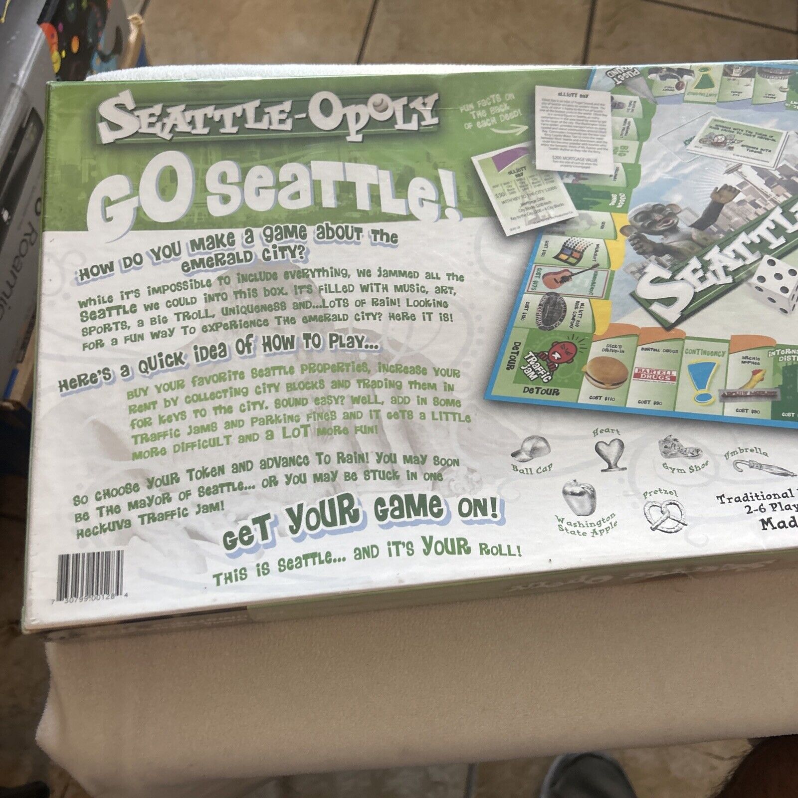 Seattle-opoly By Late For The Sky New! Free Shipping!