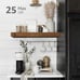 Floating Shelves for Wall Bathroom Set of 3, Rustic Brown