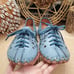 Volks Walkers Izmit Women EU 41/US 10 Lace Up Perforated Flat Shoes Blue Turkey