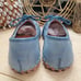 Volks Walkers Izmit Women EU 41/US 10 Lace Up Perforated Flat Shoes Blue Turkey