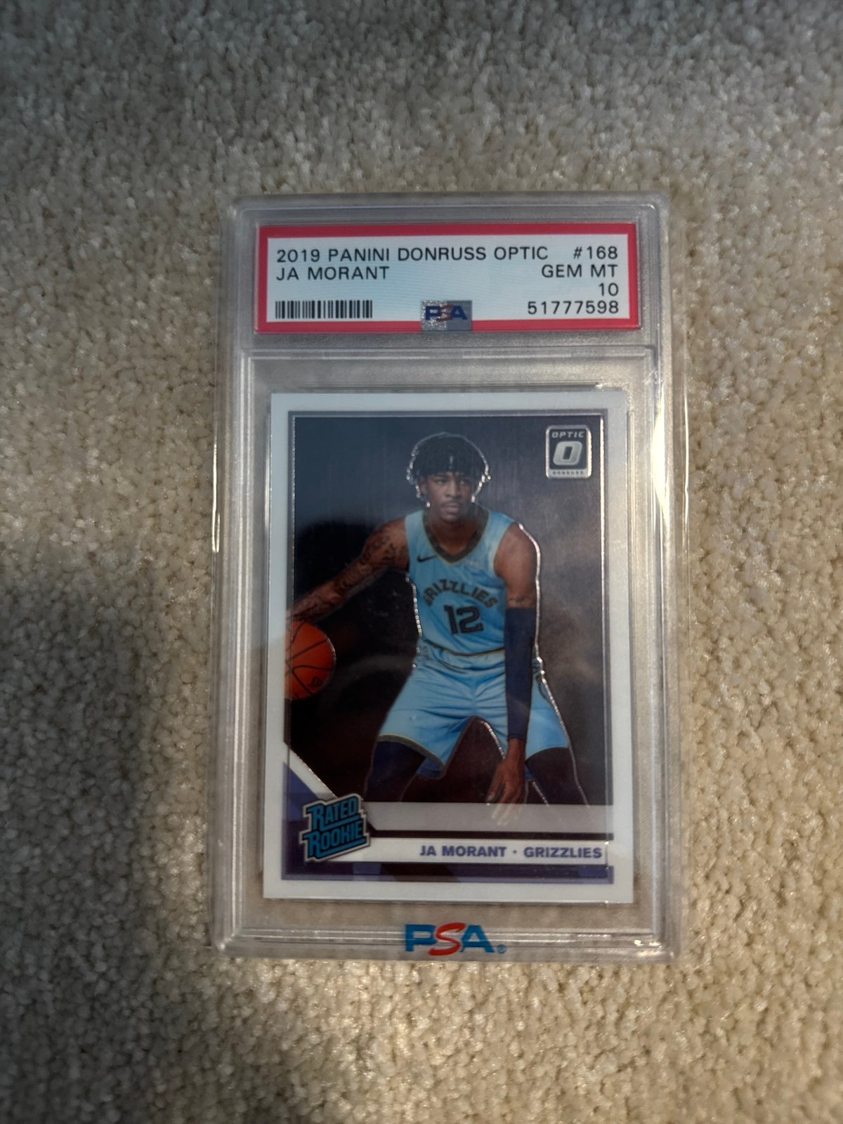 *Willing to negotiate* PSA 10 2019 Panini Rookie optic Ja Morant GEM MT 10