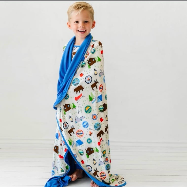 Little sleepies great outdoors blanket