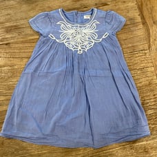 Charabia Paris chambray embroidered dress 18mo