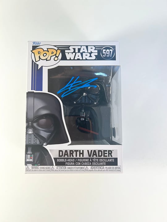 Hayden Christensen Signed Autograph Star Wars Darth Vader Funko with Beckett