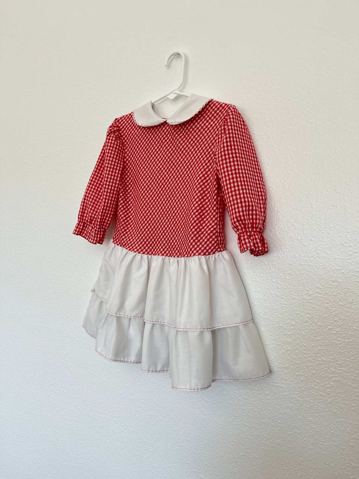 Vintage Celeste Originals Red and White gingham Dress Size 5