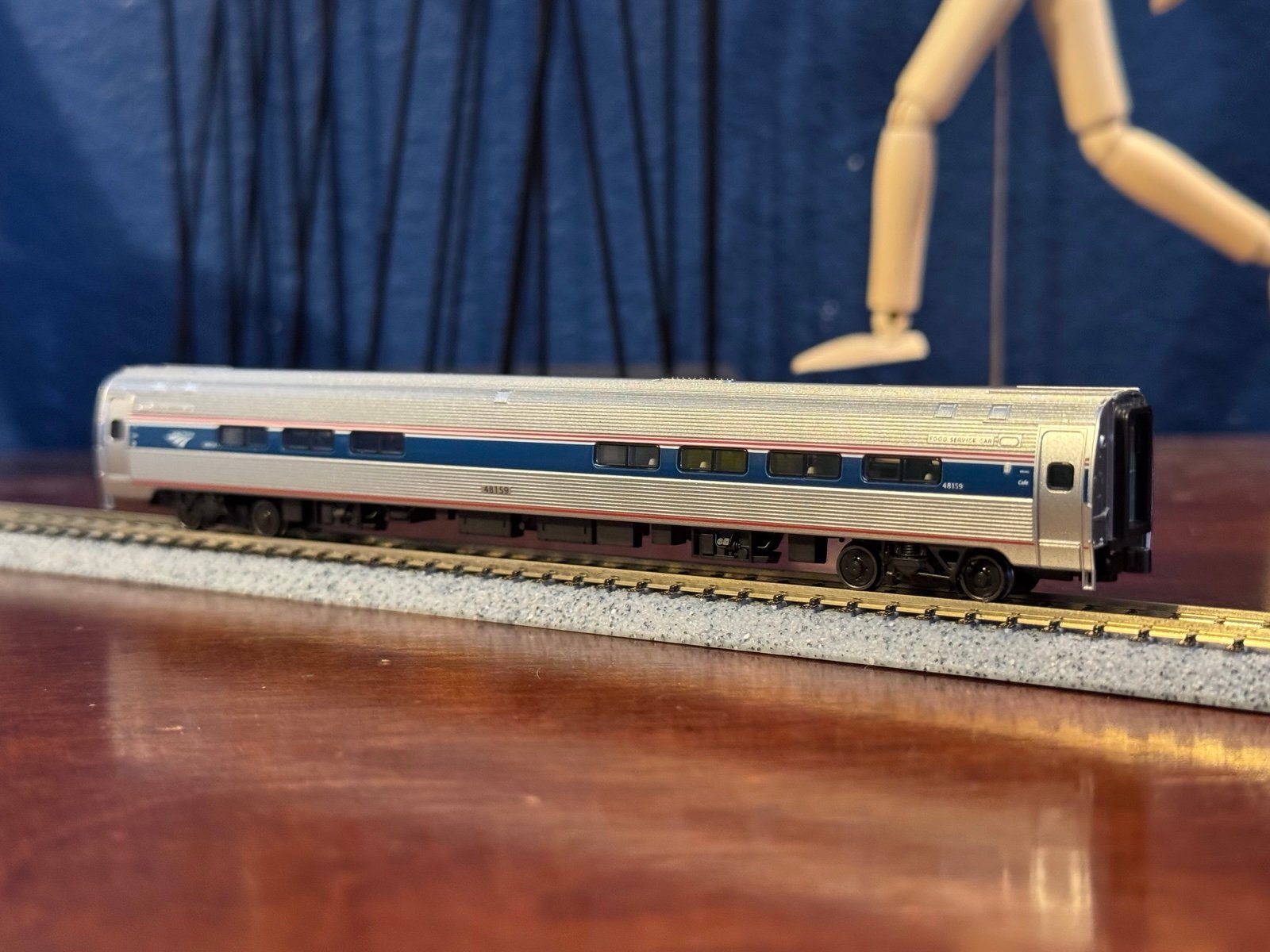 Kato N Scale Amtrak Amfleet I Cafe Car No. 48159