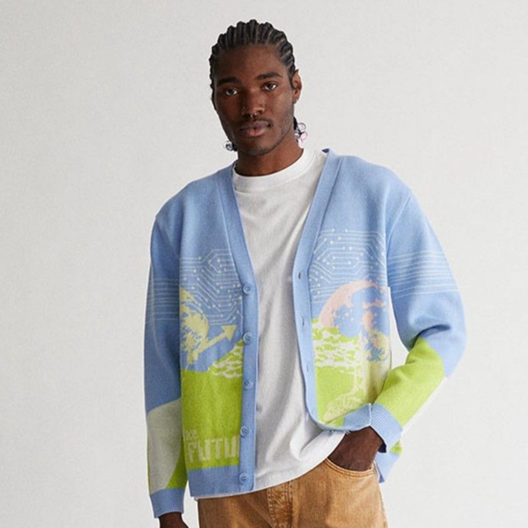 Rare PacSun x Coney Island Picnic Cardigan Men's Small NWOT