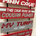 WASHINGTON STATE UNIVERSITY COUGARS MAN CAVE SIGN NCAA