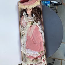 Large Vintage Porcelain Doll