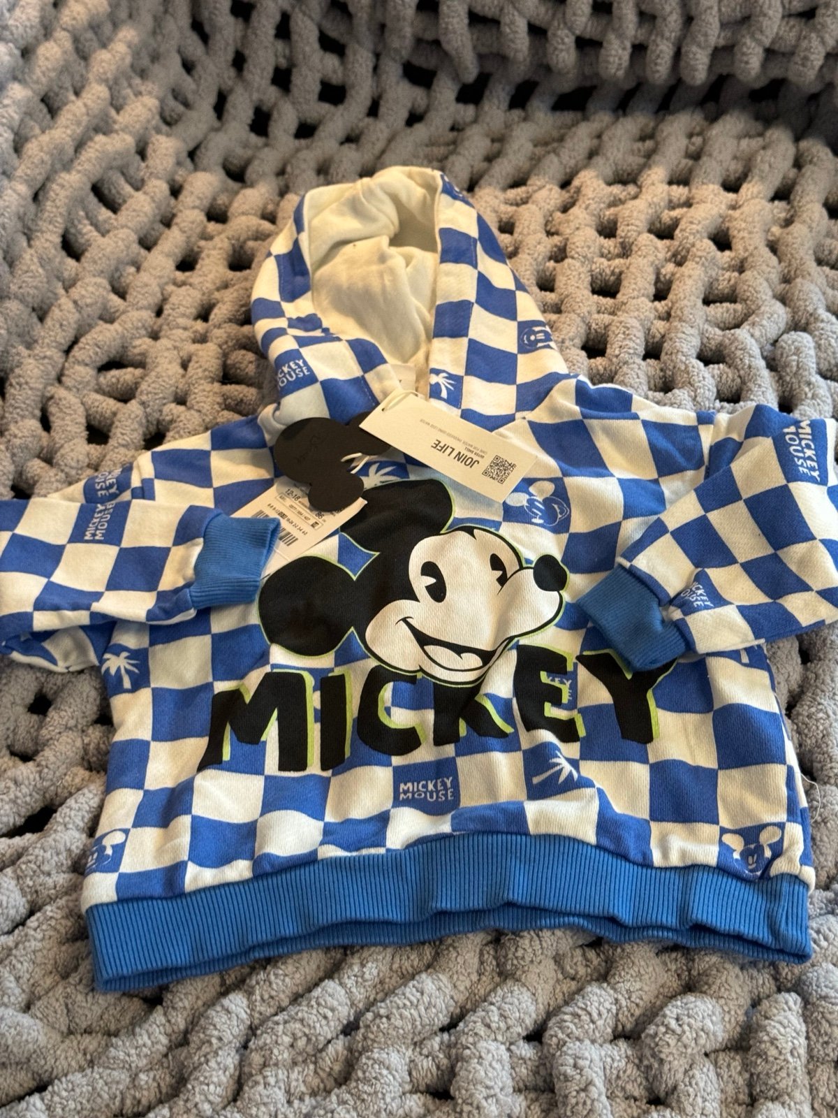 zara new sz 12-18 m disney hoodie