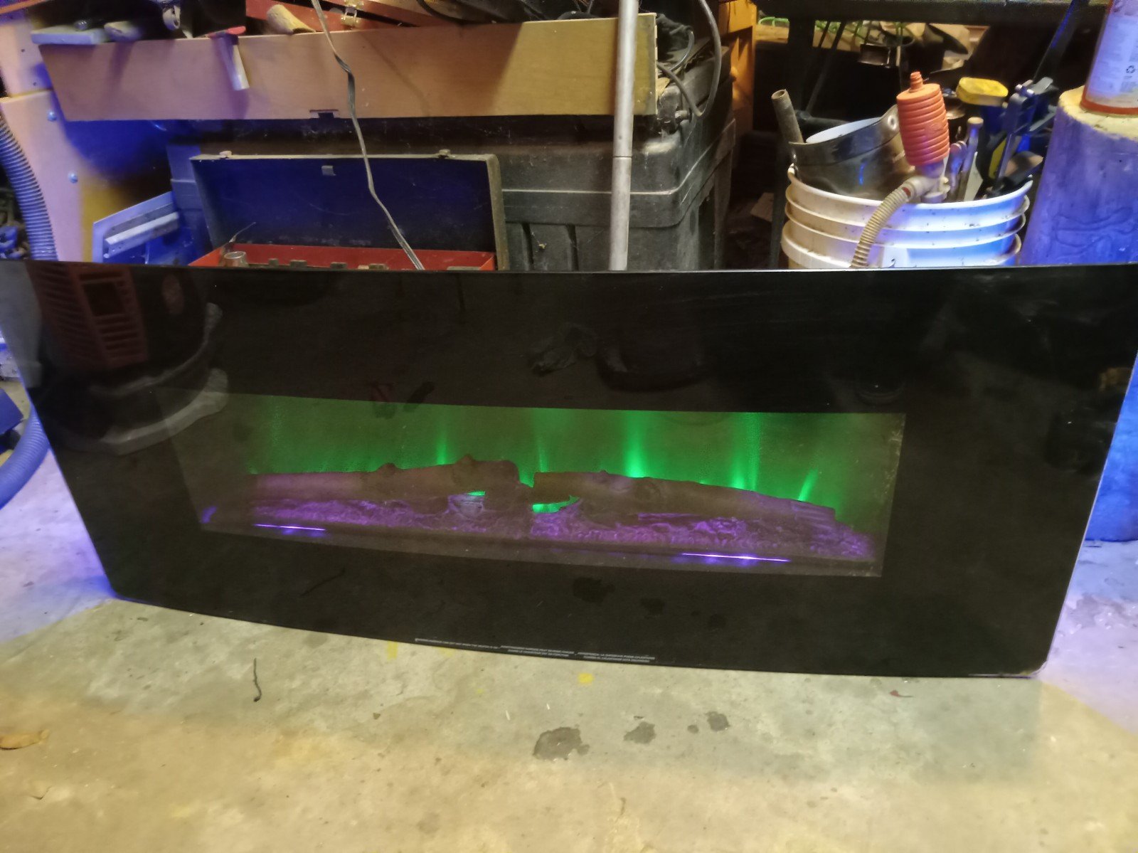 Muskoka 42-in W Black Fan-forced Electric Fireplace