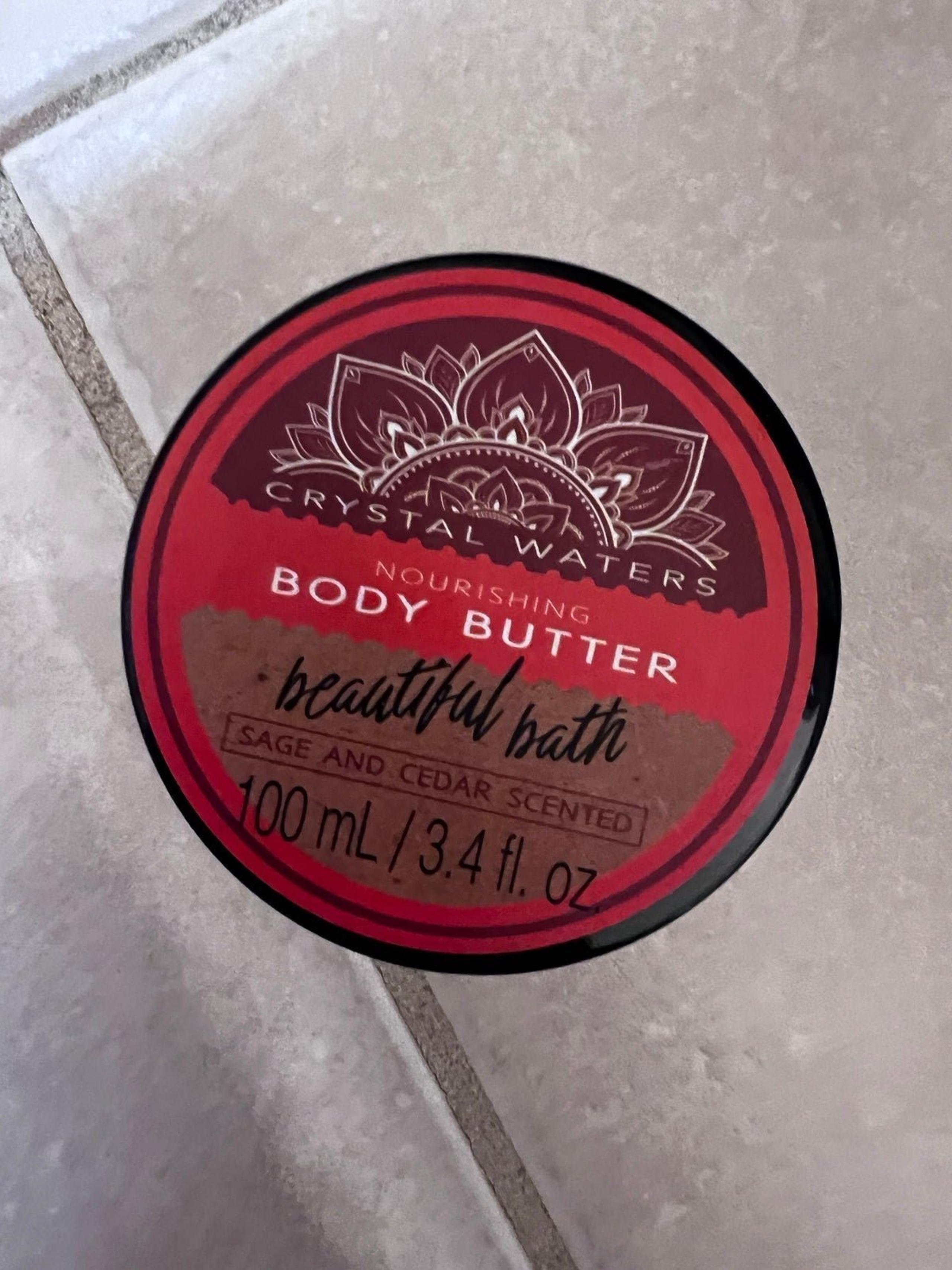 new Crystal waters body butter sage & cedar