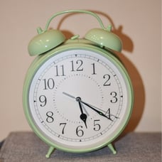 POTTERY BARN SAGE GREEN ALARM CLOCK