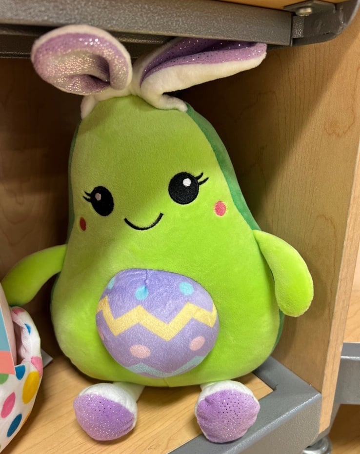 easter bunny avocado plush