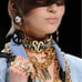 Moschino Letter Choker Necklace Gold custom made