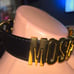 Moschino Letter Choker Necklace Gold custom made