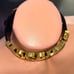 Moschino Letter Choker Necklace Gold custom made