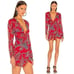NWT DUNDAS x Revolve Zeppelin Mini Dress in Red Paisley