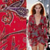 NWT DUNDAS x Revolve Zeppelin Mini Dress in Red Paisley
