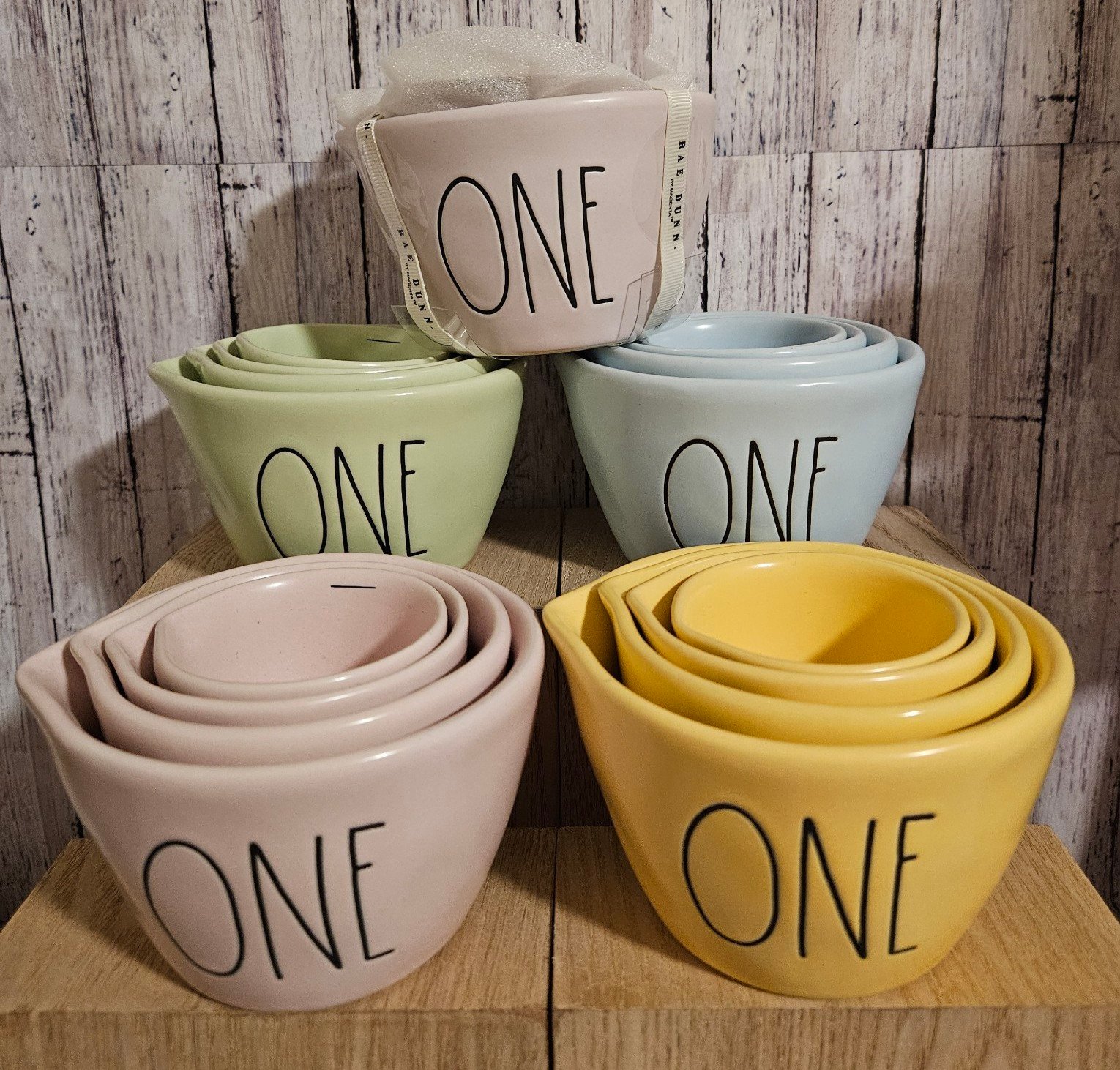 Rae Dunn measuring cups Pastel