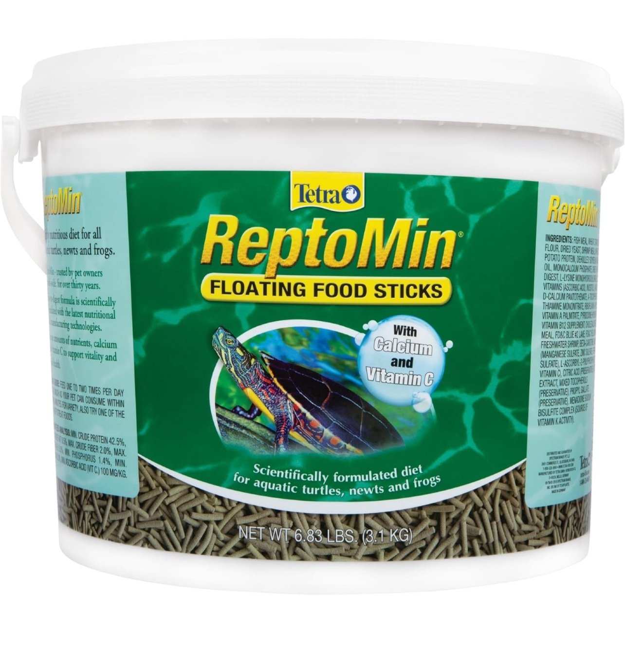 Tetra ReptoMin Floating Food Sticks, Food for Aquatic Turtles, Newts and Frogs,