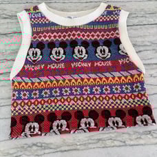 Zara x Disney Women’s Jacquard Knit Mickey Mouse Sweater Vest Fair Isle Size S