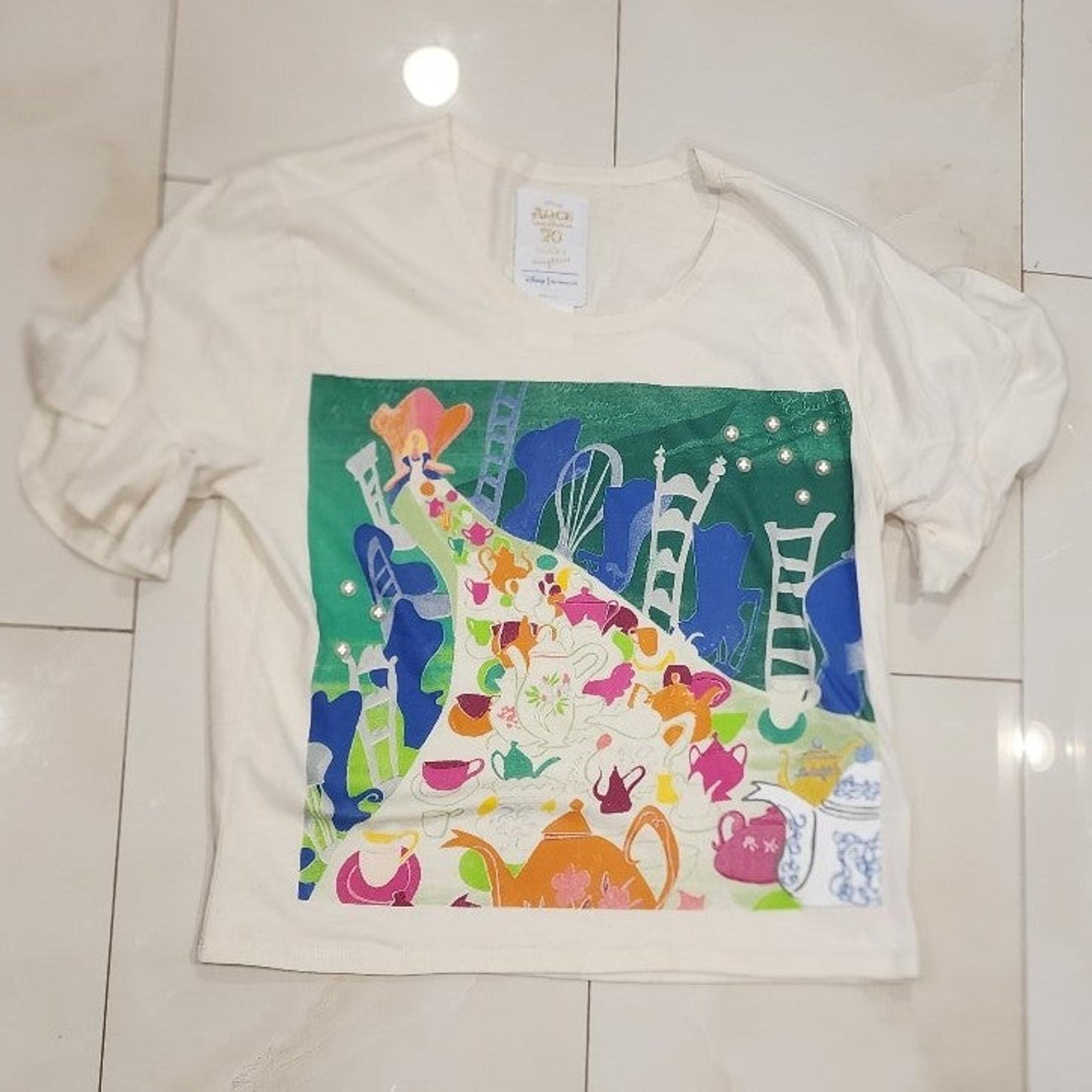 NWOT Disney Alice in Wonderland Mary Blair 70th Anniversary Shirt Top Women's XS
